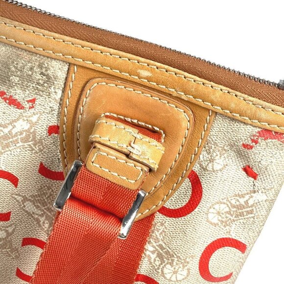 CELINE Logo Macadam Horse-drawn Carriage Bag Crossbody Pochette Shoulder Bag - Picture 11 of 14